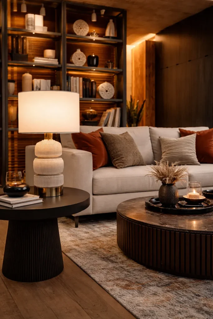 Warm corner lighting for cozy home decor